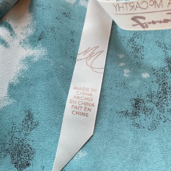 FREE SHIPPING-Melissa McCarthy 2XL Duster Kimono Blue Watercolor Teal Green - Picture 6 of 8